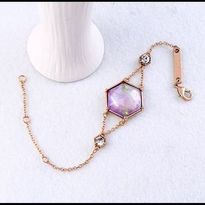 Hexagon Pink Bracelet